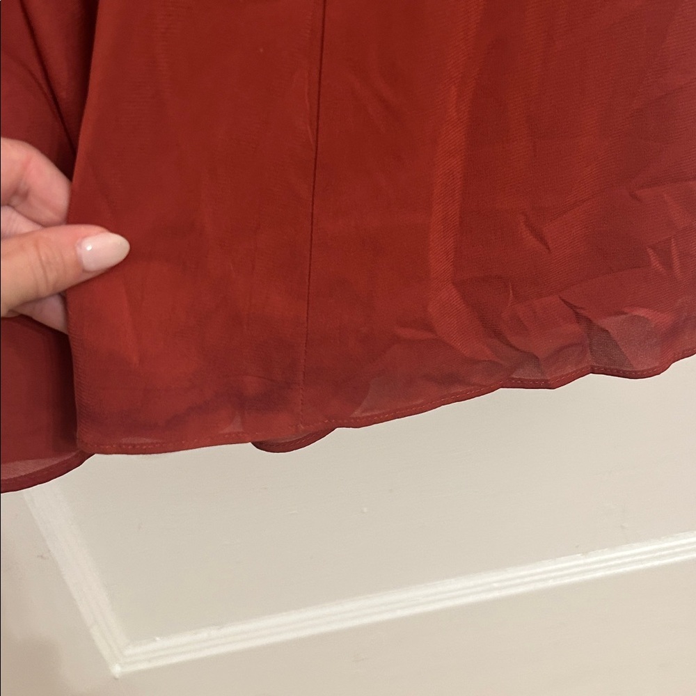 Azazie Rust Red Wedding Dress - Picture 6 of 6